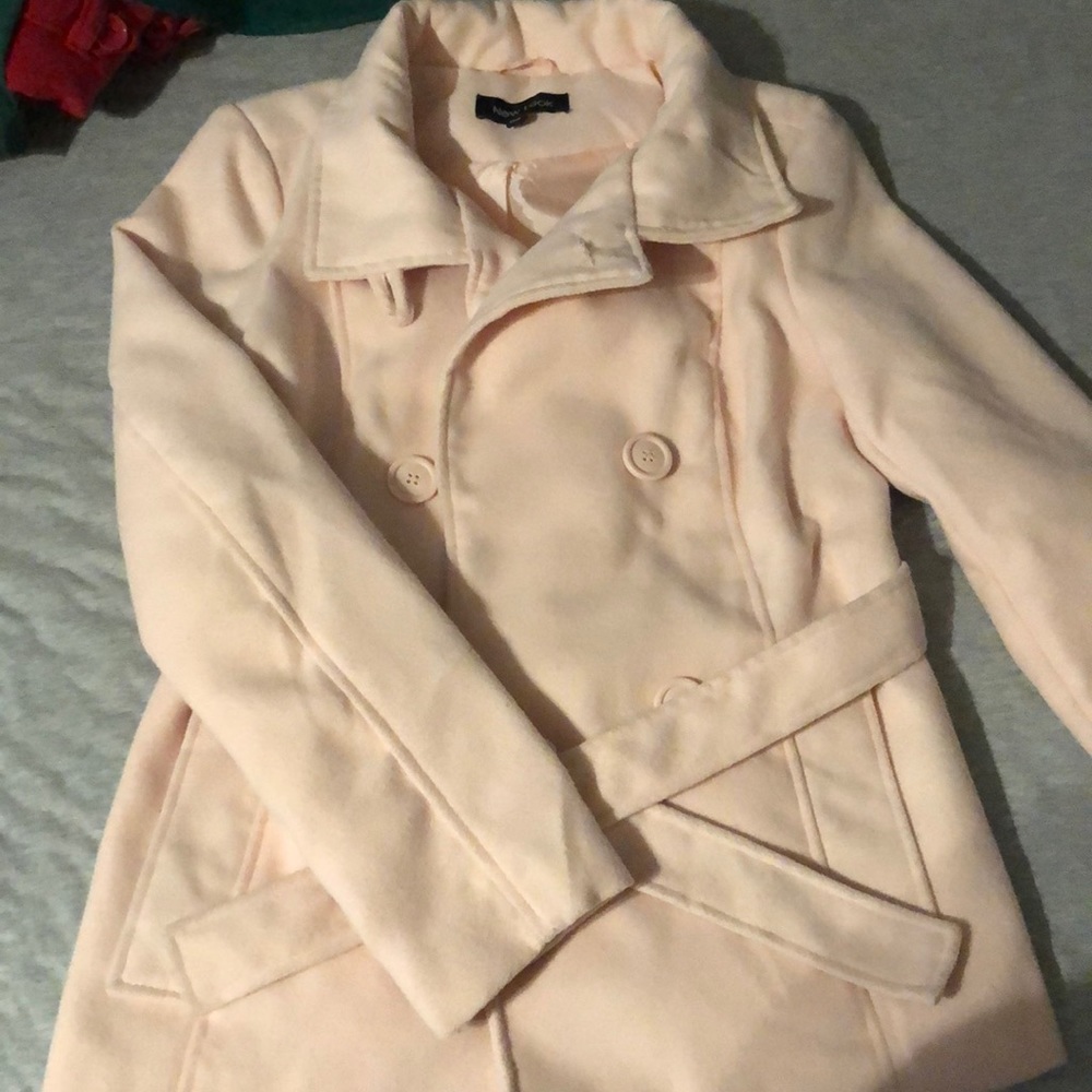 Light pink pea coat